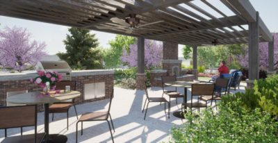 Open Air Cooking Area at Mount Prospect Senior Living